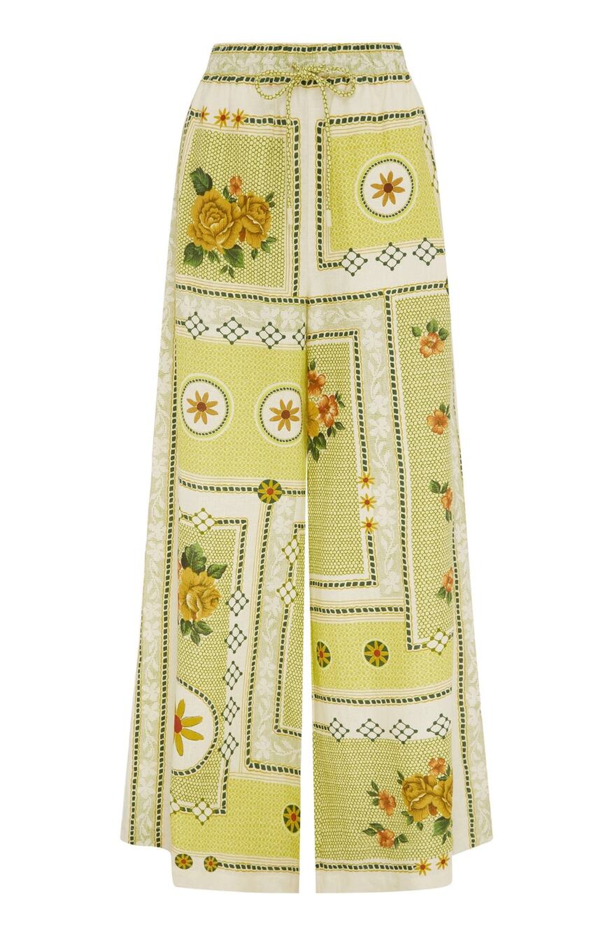 Alemais Dixie Wide Leg Linen Pant